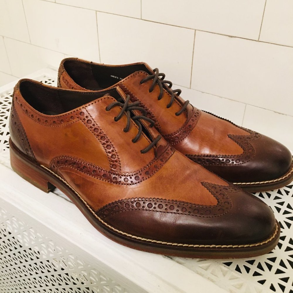 Cole Haan Williams II Wingtip Leather Oxfords 7.5